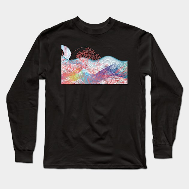 sea waves Long Sleeve T-Shirt by AnaArtes